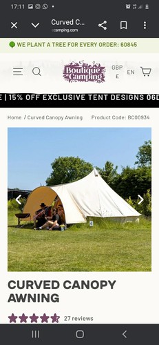 Boutique camping bell - boutique, 4m