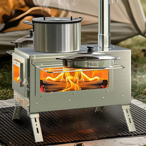 Portable wood burning cooking - wood,