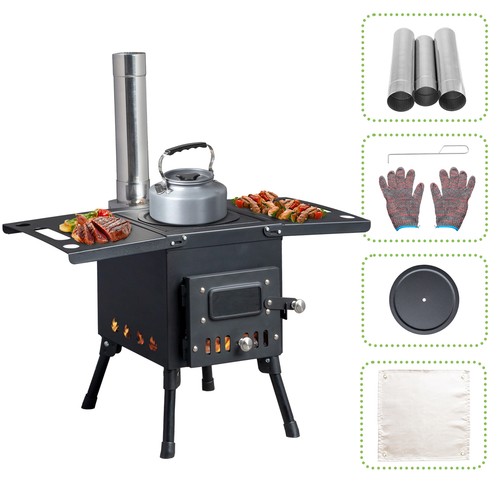 Portable wood burning cooking - wood,