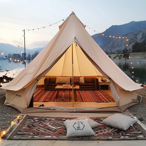 Vevor canvas bell tent - vevor,